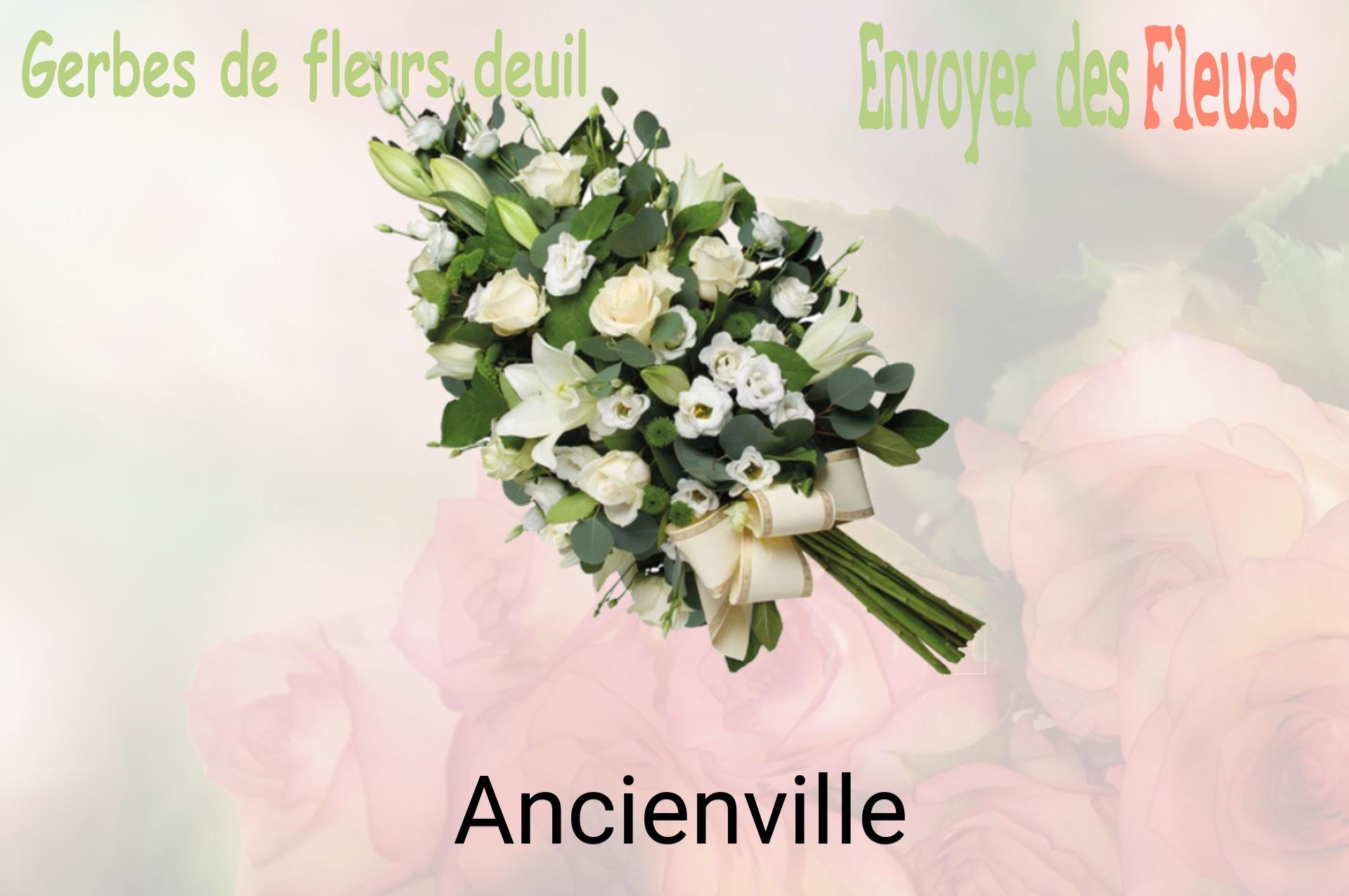 Gerbe de fleurs de deuil livrée à Ancienville